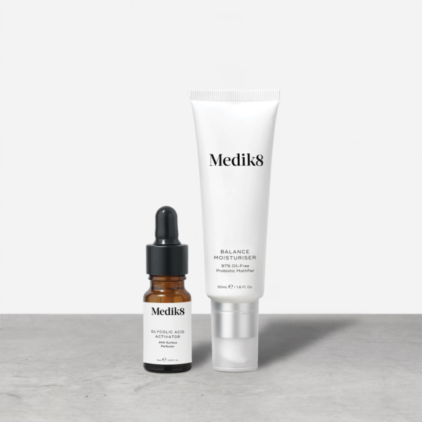 ціна Medik8 Balance Moisturiser & Glycolic Acid Activator 50+10 ml